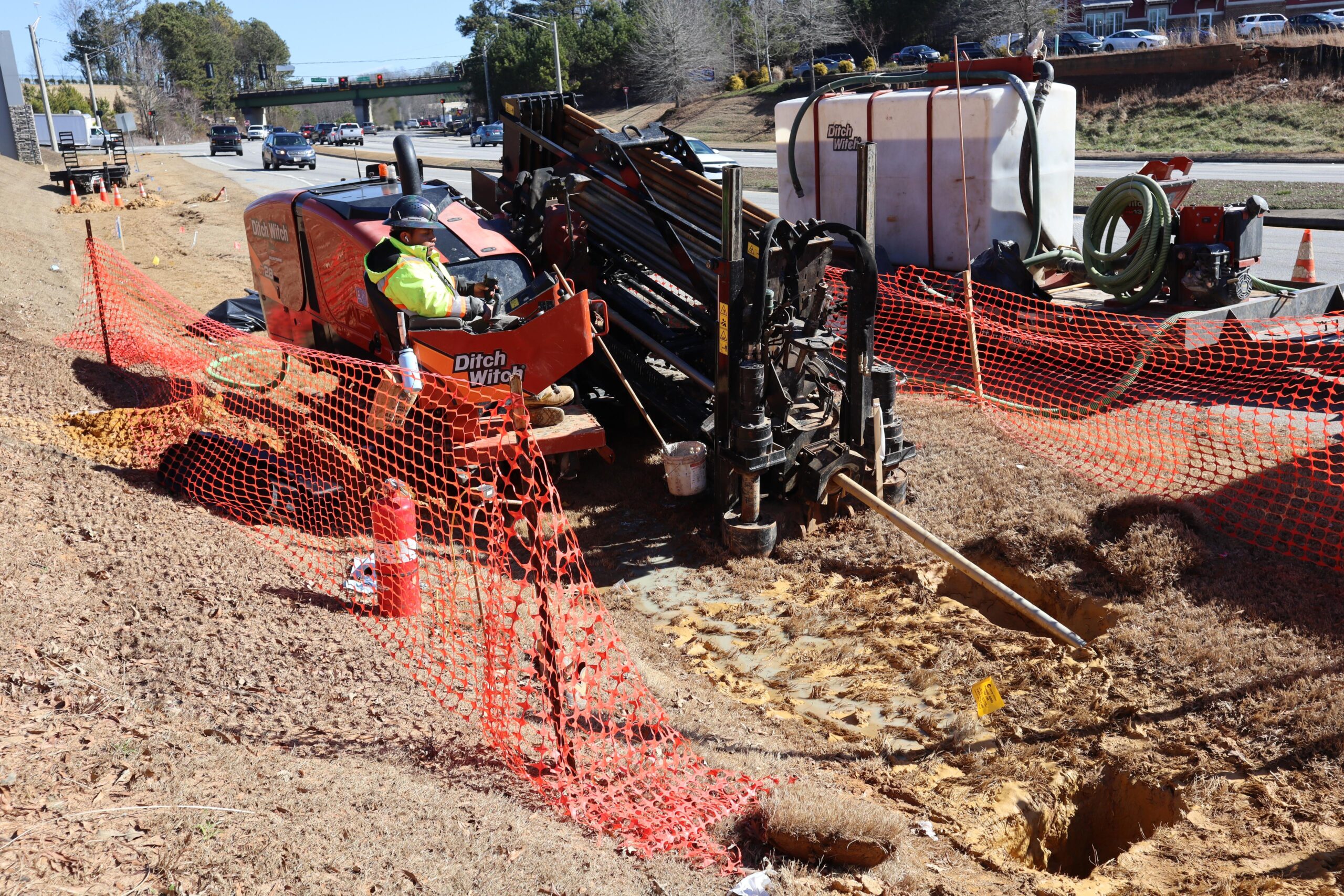 Utility installation work